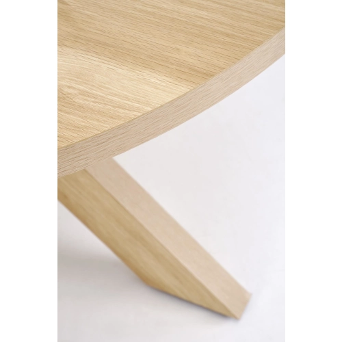 STÓŁ OKRĄGŁY NATURALNY MDF